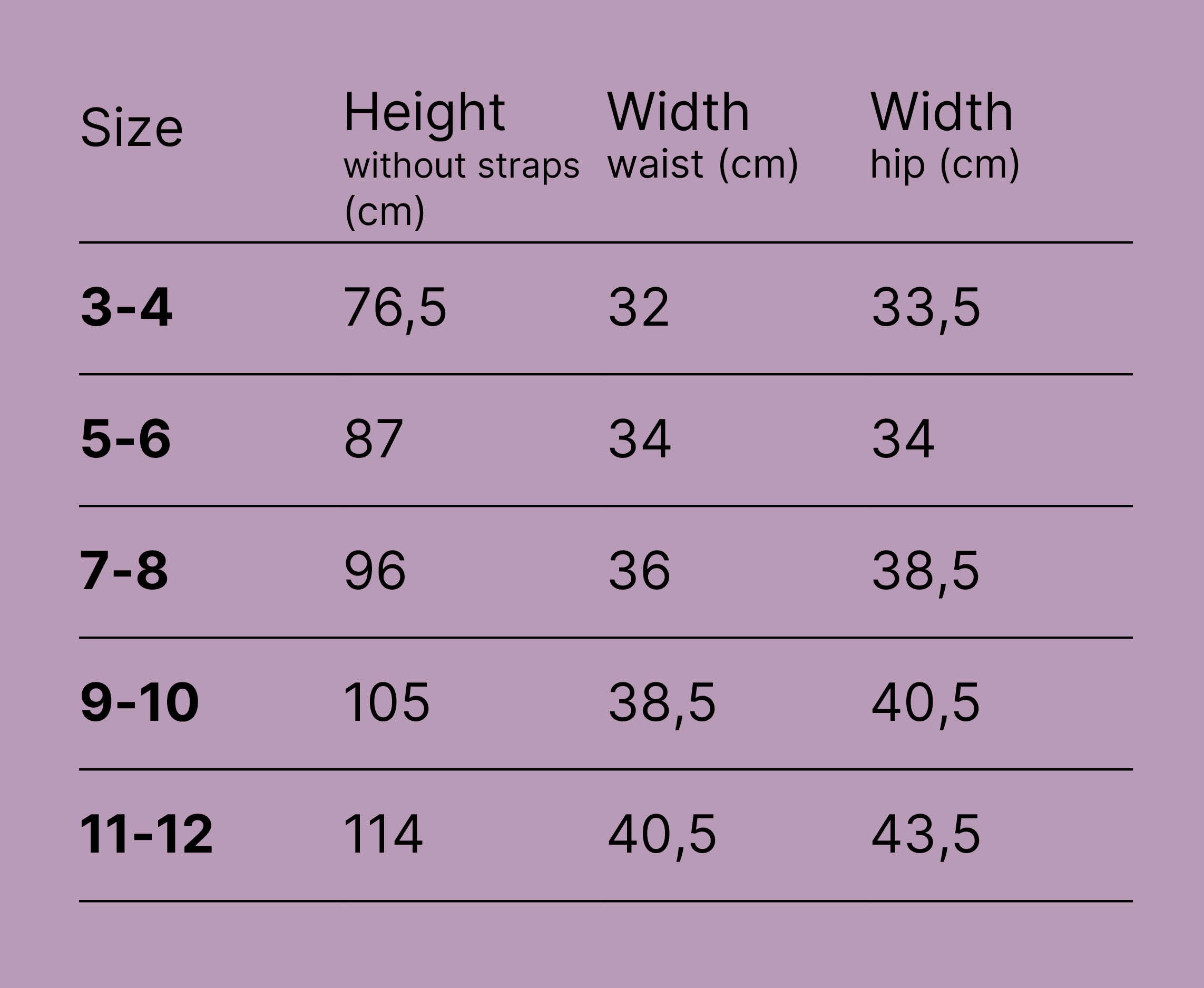 Size Guide