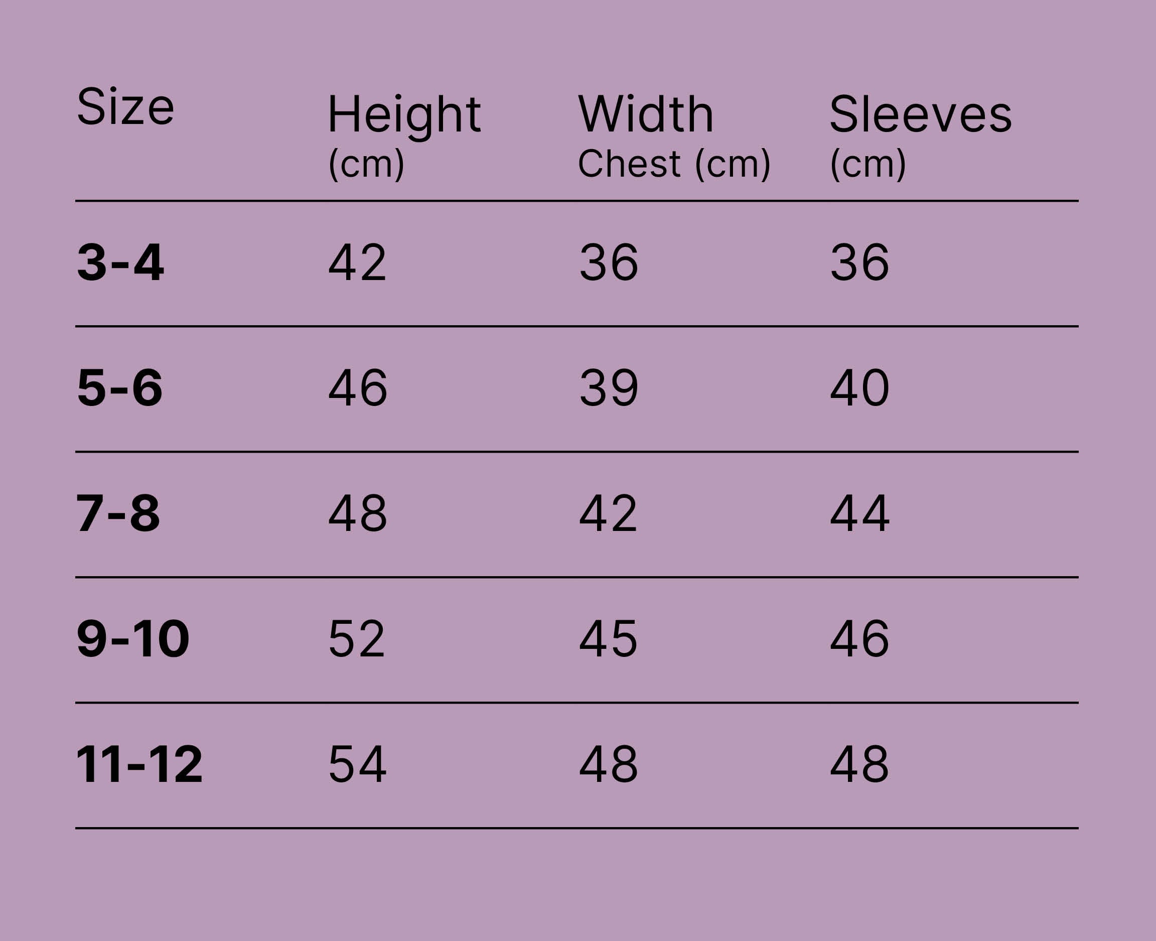 Size Guide