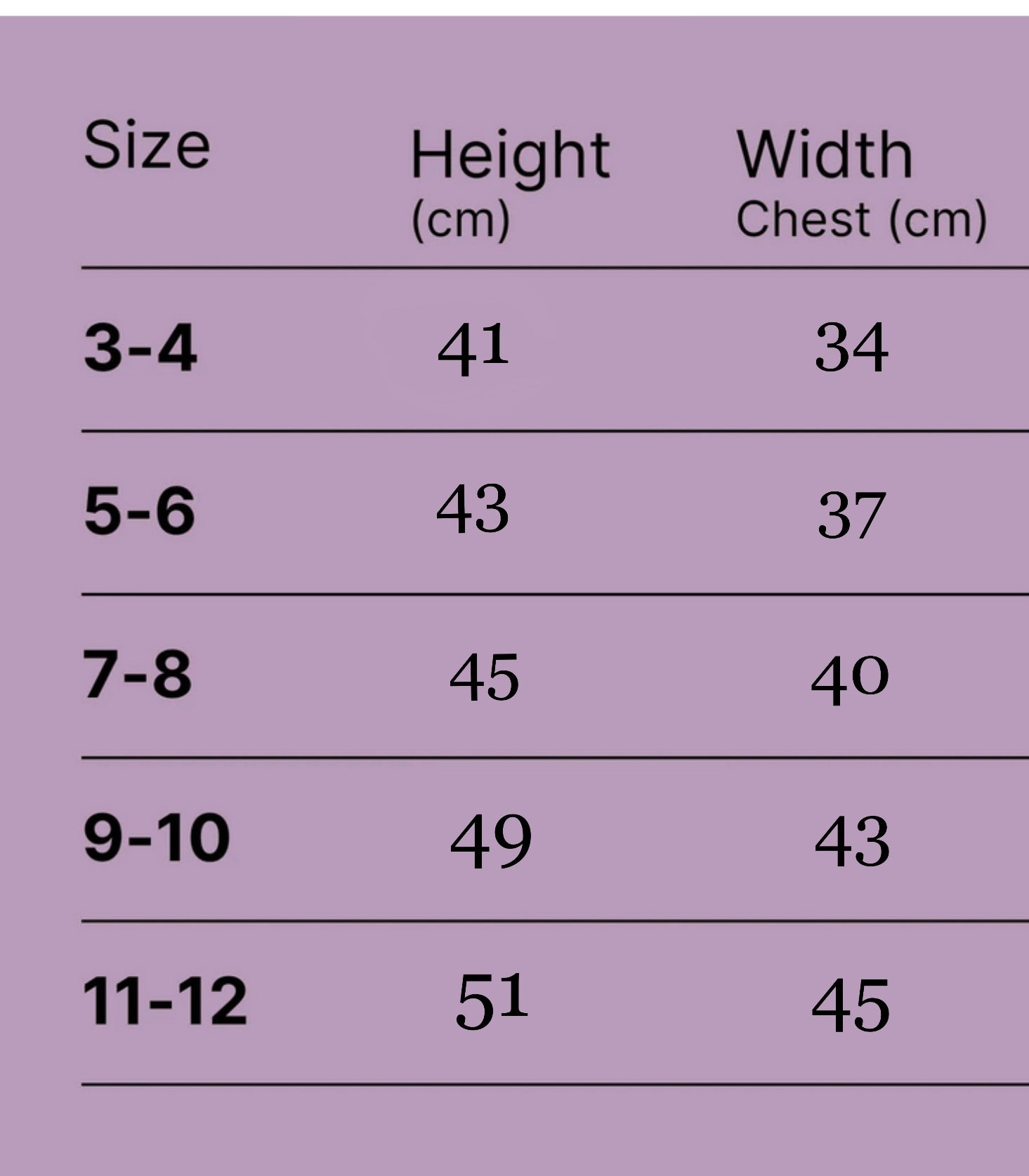 Size Guide