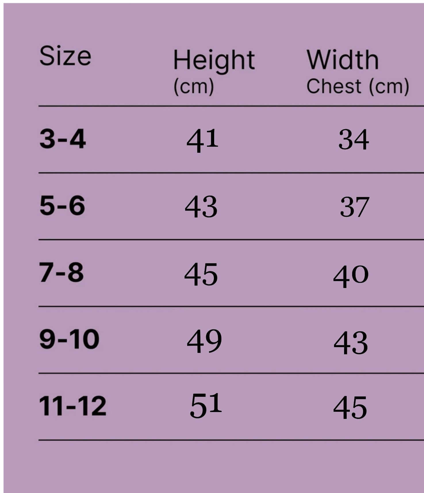 Size Guide