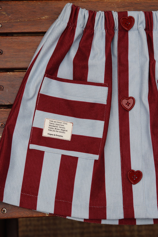 Blue Skies and Warm Hearts Skirt