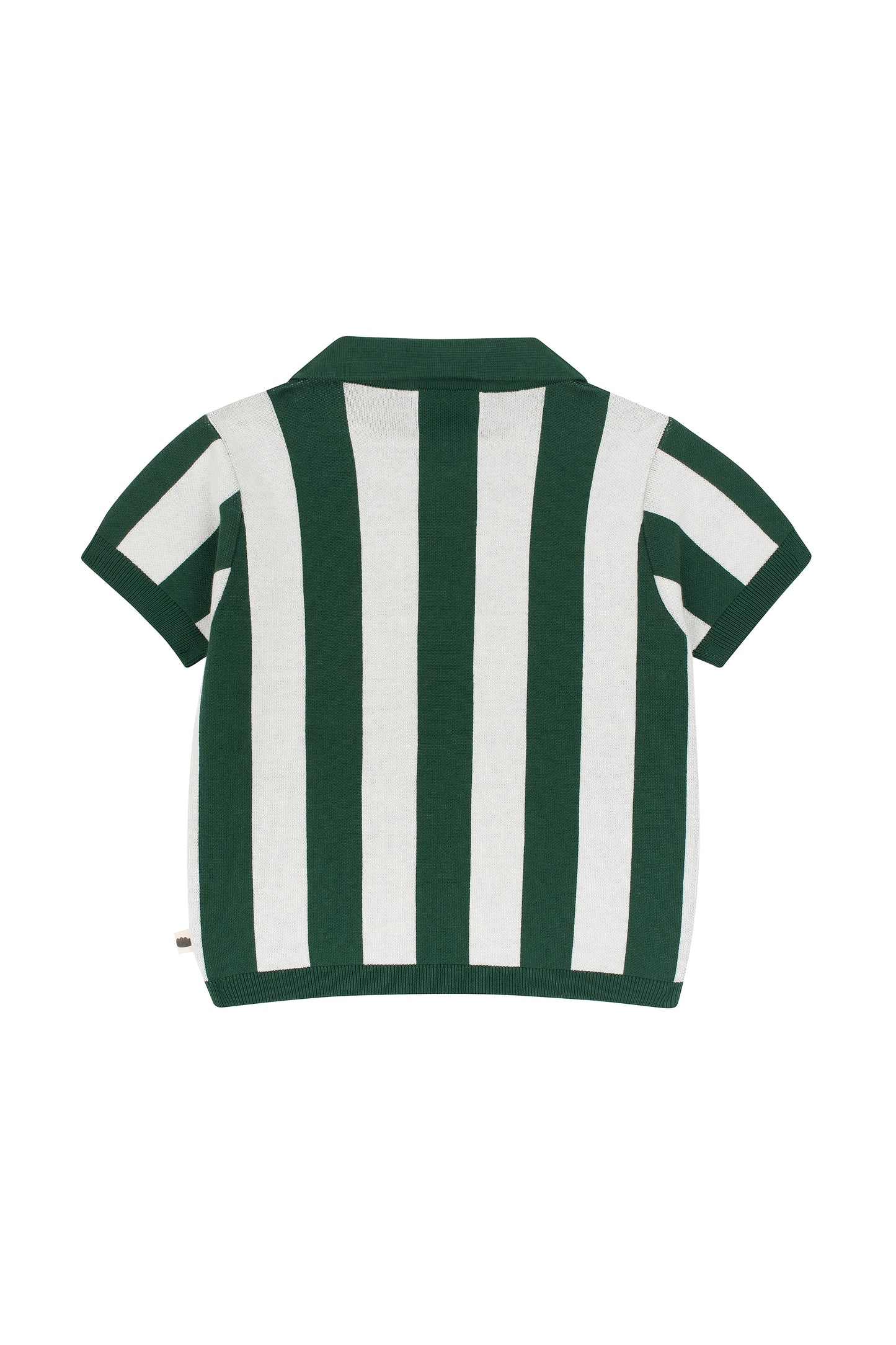 Bold green knit polo